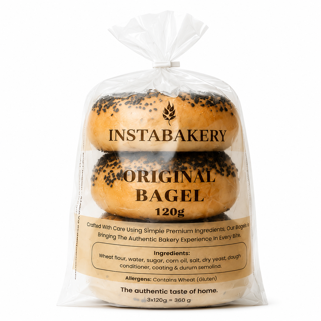 Original Black Sesame Bagel — New Yorker Style