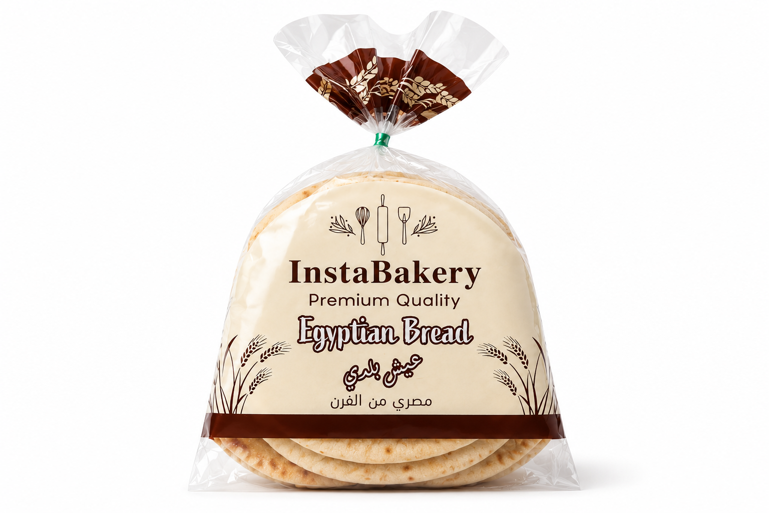Fresh Egyptian Arabic Baladi Bread