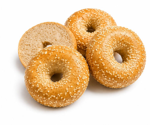 INSTABAKERY Original White Sesame Bagel - New Yorker Style